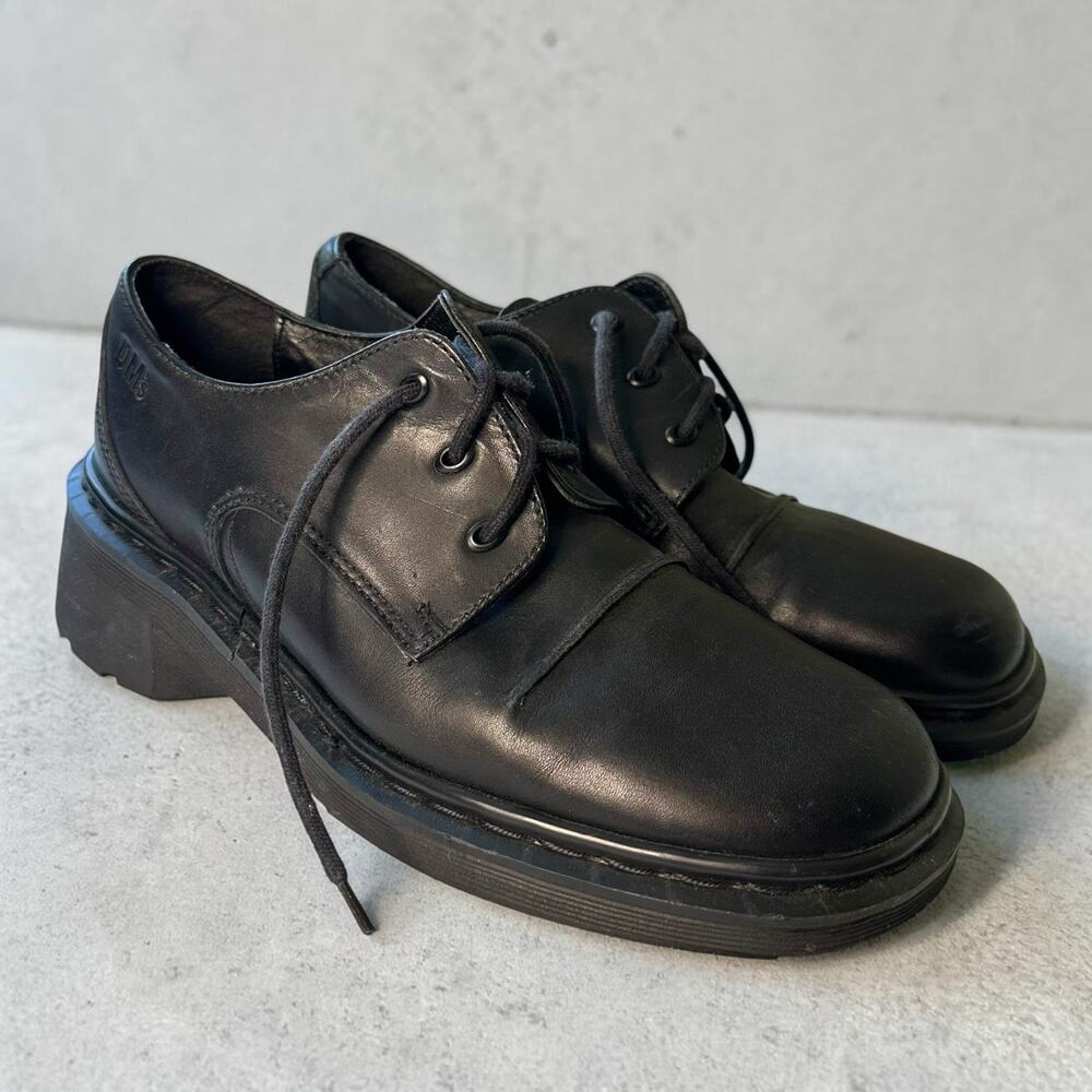 Dr. Martens Made in England Black Leather Shoes UK 7 US 8 Mens / 9 Womens 9264￼
